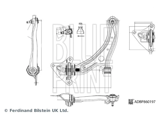 Control/Trailing Arm, wheel suspension